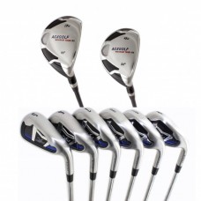 AGXGOLF LADIES RIGHT or LEFT HAND MAGNUM XS-TOUR GRAPHITE IRONS SET 3 + 4 HYBRID+5-SW: ALL SIZES 